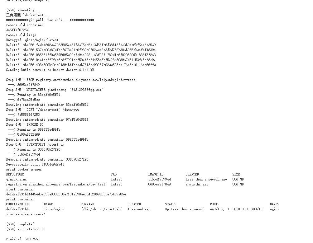 jenkins+docker自动发布到测试环境